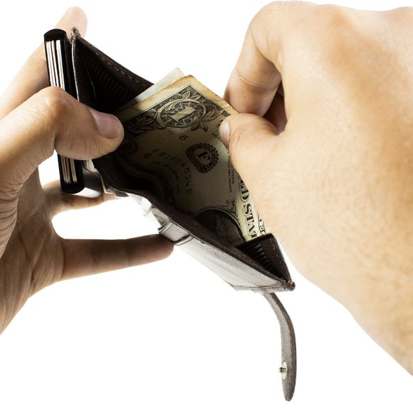 Automatic POP-UP, RFID Blocking Slim LEATHER ID Credit Card Holder - Picture 3 of 12